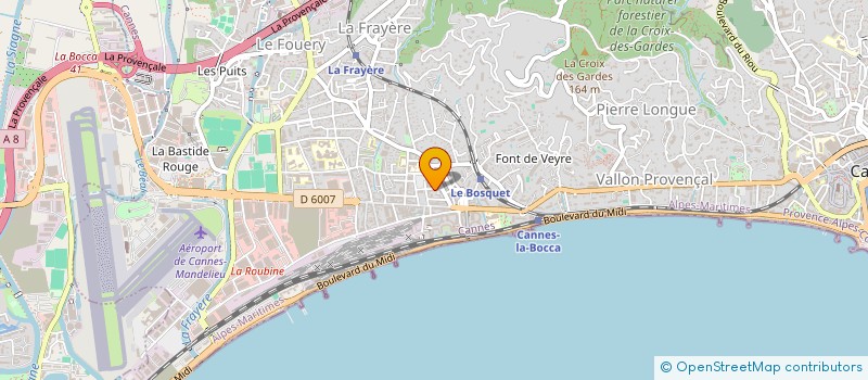 localisation de l'entreprise 106 CROISETTE à CANNES