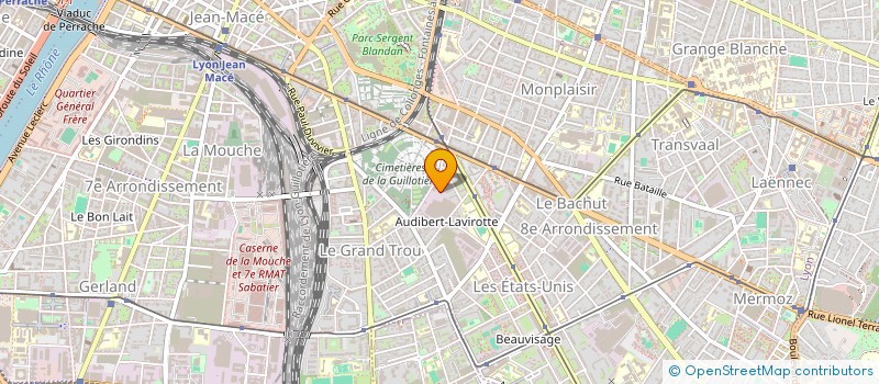 localisation de l'entreprise 106 IMPRIMERIE à LYON
