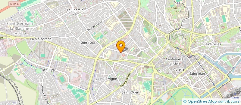 localisation de l'entreprise 1066  CAEN