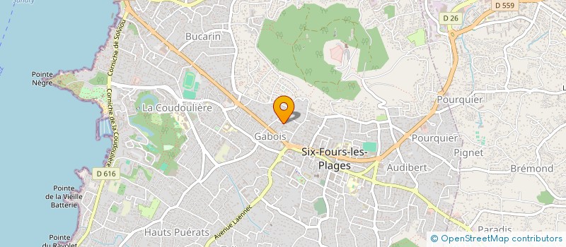 localisation de l'entreprise 1066 GESTION à SIX-FOURS-LES-PLAGES