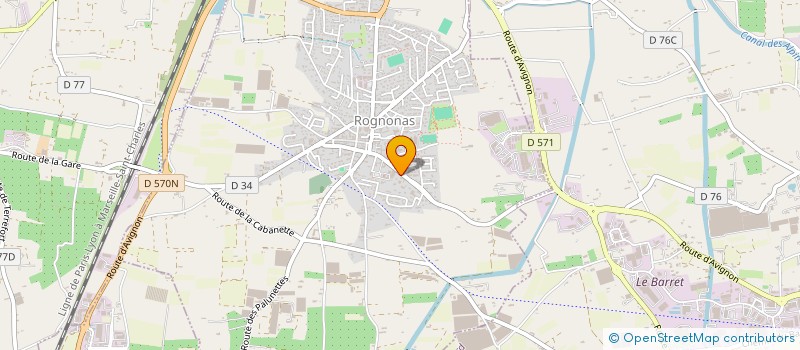 localisation de l'entreprise 106CO  ROGNONAS