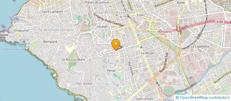 localisation de l'entreprise 107 BD PERIER MLLE à MARSEILLE