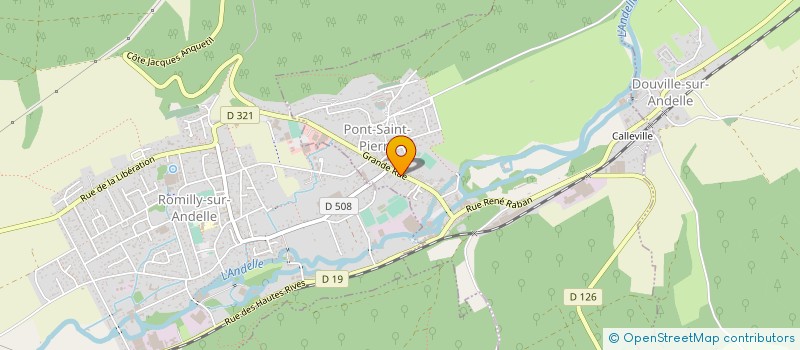 localisation de l'entreprise 108 GRANDE RUE  PONT-SAINT-PIERRE