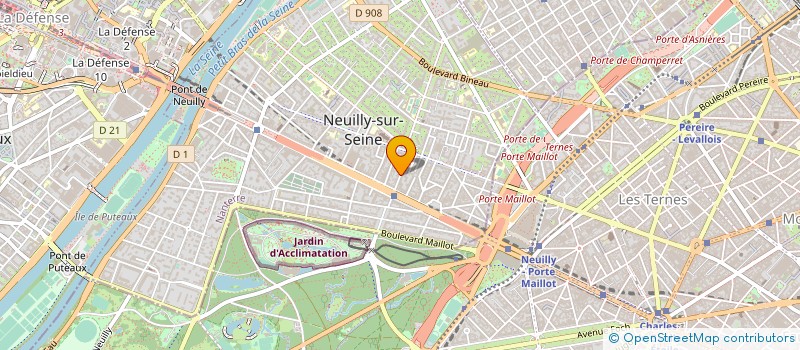 localisation de l'entreprise 109 PRODUCTION à NEUILLY-SUR-SEINE