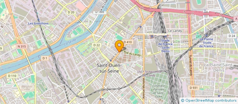 localisation de l'entreprise 10JJ  SAINT-OUEN-SUR-SEINE