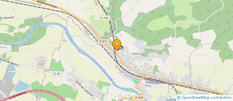 localisation de l'entreprise 10KZO  PUYOO