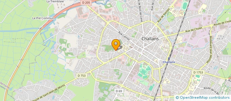 localisation de l'entreprise 10M à CHALLANS