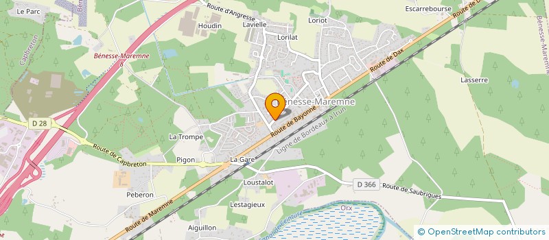 localisation de l'entreprise 11-12-13  BENESSE-MAREMNE