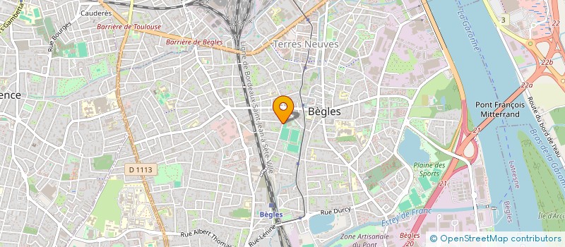 localisation de l'entreprise 11 AB à BEGLES
