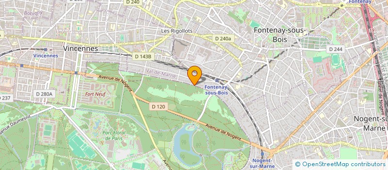 localisation de l'entreprise 11 DAME BLANCHE à FONTENAY-SOUS-BOIS