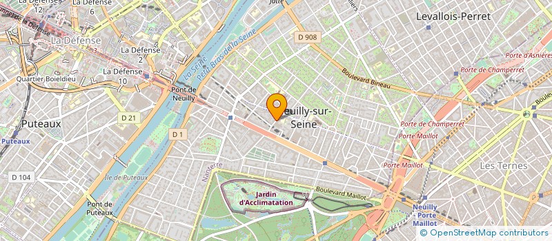 localisation de l'entreprise 11 DEMOURS à NEUILLY-SUR-SEINE