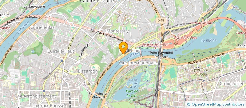 localisation de l'entreprise 11 GRANDE RUE DE SAINT CLAIR à CALUIRE-ET-CUIRE