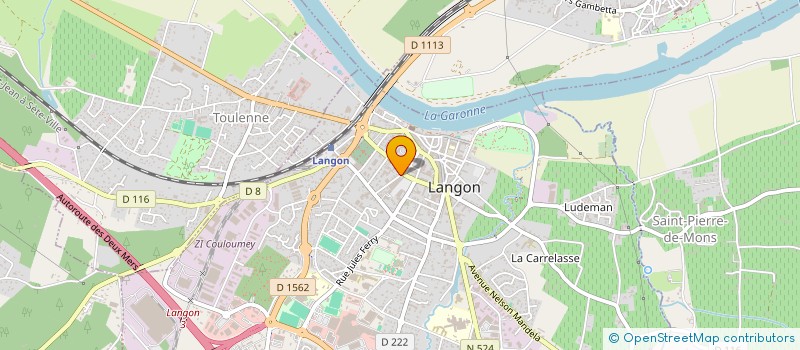 localisation de l'entreprise 11 NOVEMBRE à LANGON