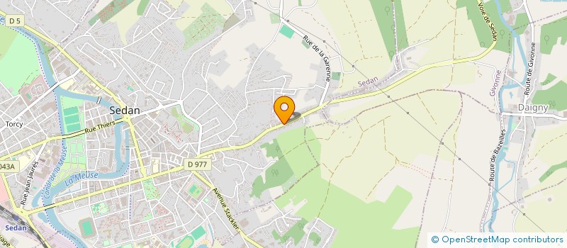 localisation de l'entreprise 11 PLACE CRUSSY  SEDAN