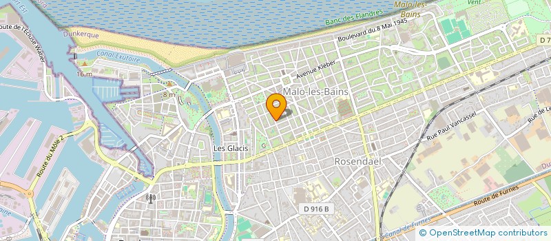localisation de l'entreprise 11 RUE DE BEAUMONT à DUNKERQUE