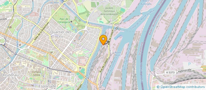 localisation de l'entreprise 11 RUE DE DUNKERQUE PORTIQUE  STRASBOURG