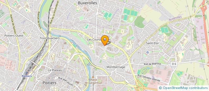 localisation de l'entreprise 11 RUE DE PROVENCE POITIERS  POITIERS