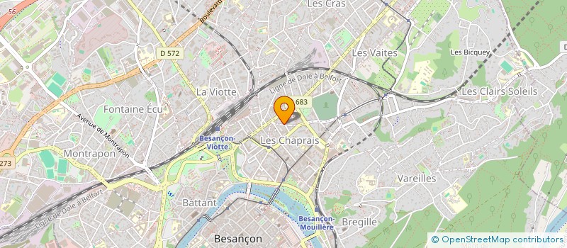 localisation de l'entreprise 11 RUE DES DEUX PRINCESSES  BESANCON