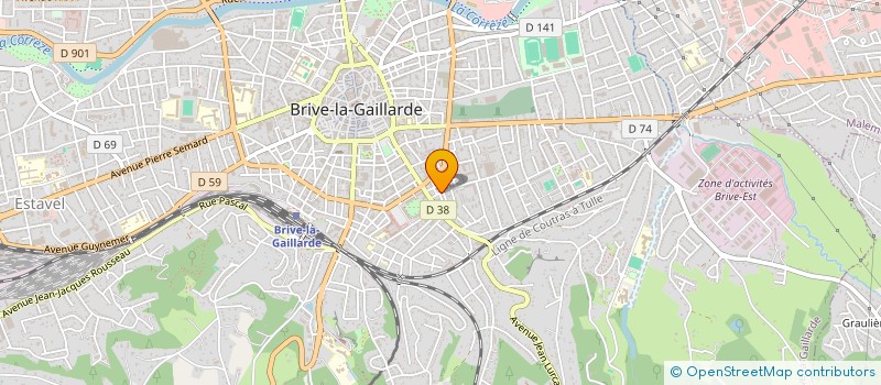 localisation de l'entreprise 11 RUE DU GENERAL SOUHAM  BRIVE-LA-GAILLARDE