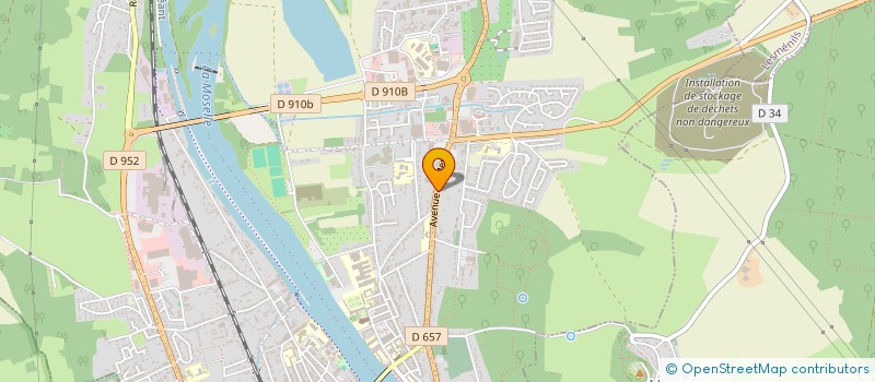 localisation de l'entreprise 11 RUE GABRIEL PIERNE  PONT-A-MOUSSON