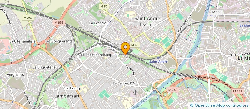 localisation de l'entreprise 11 RUE JEAN MERMOZ  LAMBERSART