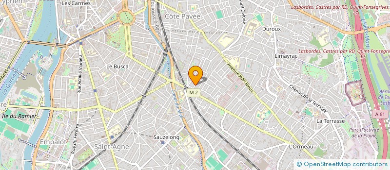 localisation de l'entreprise 11 RUE SAGET à TOULOUSE