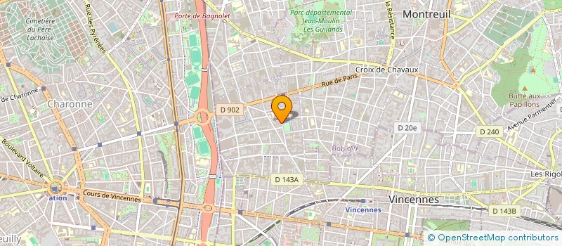 localisation de l'entreprise 11 SAINT OUEN  MONTREUIL