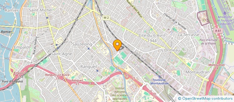 localisation de l'entreprise 110 LESPINET à TOULOUSE