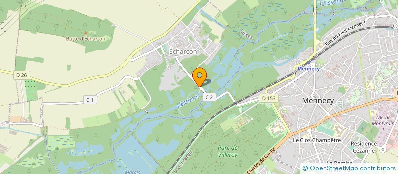 localisation de l'entreprise 1107IMMO  ECHARCON