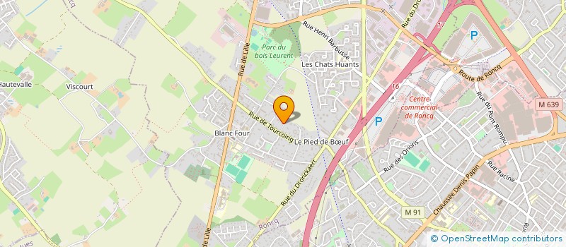 localisation de l'entreprise 111 NDDC  RONCQ