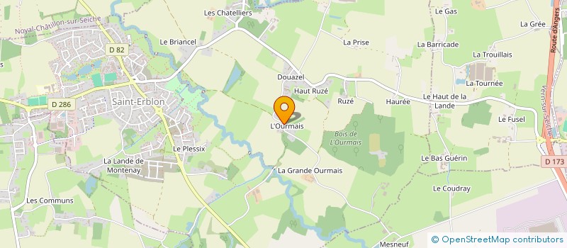 localisation de l'entreprise 111 NDDC  SAINT-ERBLON