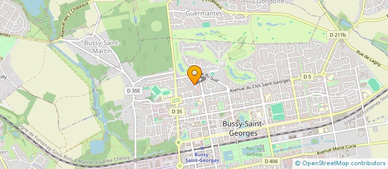 localisation de l'entreprise 111 RUE DE FRANCE  BUSSY-SAINT-GEORGES