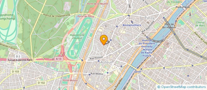 localisation de l'entreprise 112 RUE DAMREMONT  PARIS