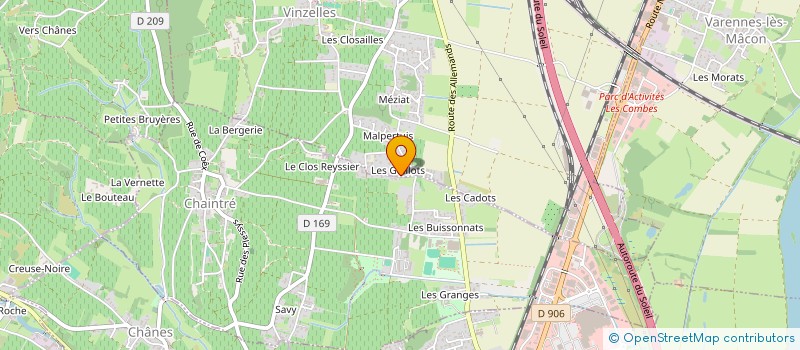 localisation de l'entreprise 1123  VINZELLES