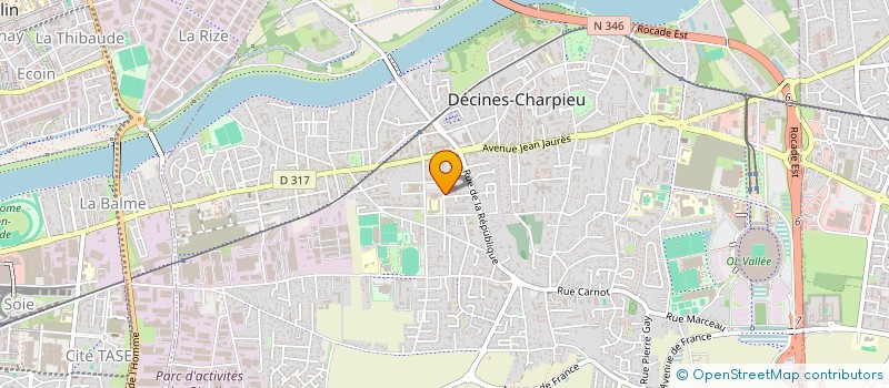 localisation de l'entreprise 113 AMENAGEMENT à DECINES-CHARPIEU