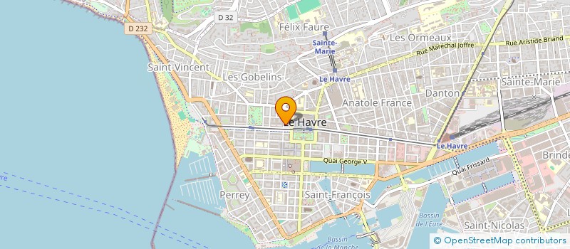 localisation de l'entreprise 113 AVENUE FOCH à LE HAVRE