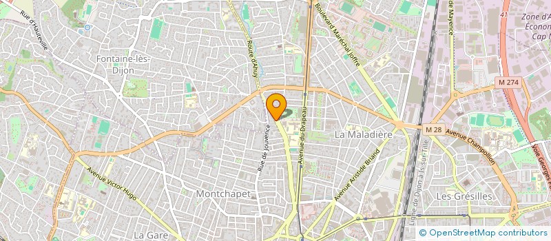 localisation de l'entreprise 113 FLM à DIJON