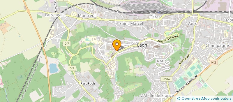 localisation de l'entreprise 113 IMMOBILIER à LAON