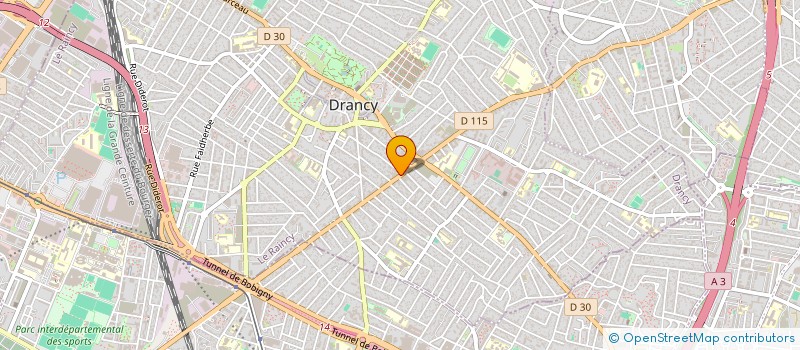 localisation de l'entreprise 113E AVENUE à DRANCY