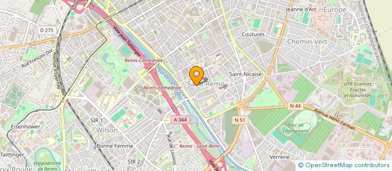 localisation de l'entreprise 114 MB à REIMS