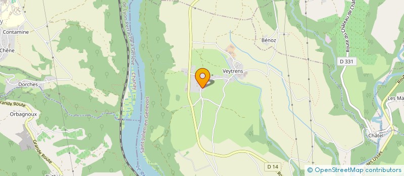 localisation de l'entreprise 114 ROUTE CHEZ LES METRAL  BASSY