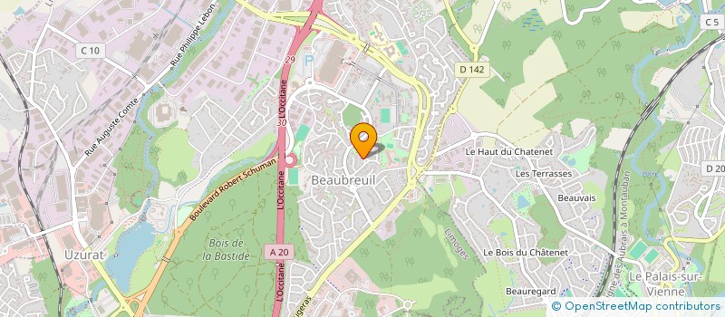 localisation de l'entreprise 116 à LIMOGES