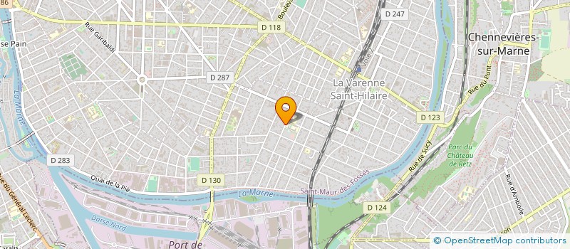 localisation de l'entreprise 118 DEGRES  CHENNEVIERES-SUR-MARNE