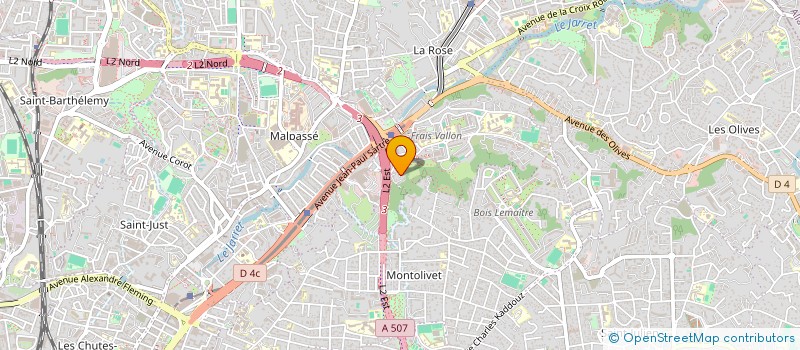localisation de l'entreprise 119 LA PINCHINIERE à MARSEILLE 13