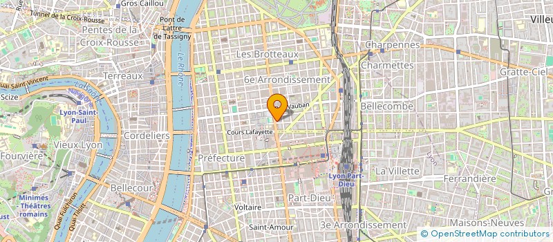 localisation de l'entreprise 119 RUE GARIBALDI  LYON