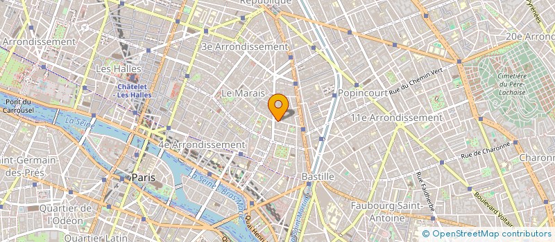 localisation de l'entreprise 11BIS  PARIS