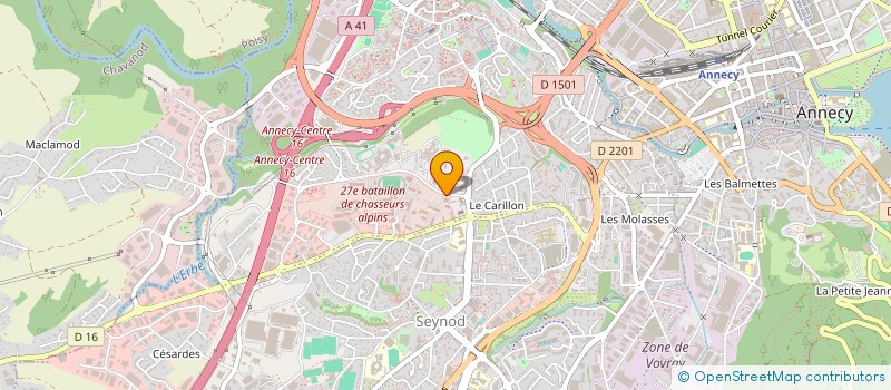 localisation de l'entreprise 11E COMPAGNIE 27E  BATAILLON DE CHASSEURS ALPINS à ANNECY