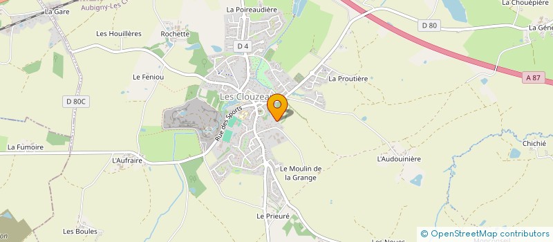 localisation de l'entreprise 11EME AVENUE  AUBIGNY-LES CLOUZEAUX