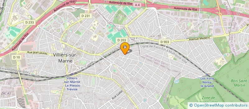 localisation de l'entreprise 11MG  VILLIERS-SUR-MARNE