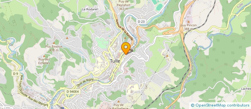 localisation de l'entreprise 12.04  TULLE